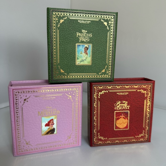 Makeup Revolution Other - Makeup Revolution Disney Princess Storybook Collection Highlighter set of 3- NEW